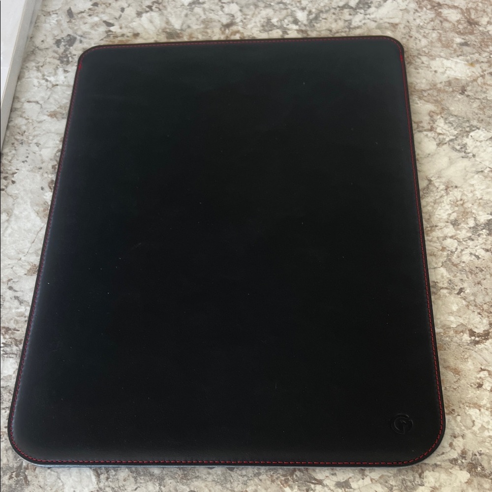 Black Leather MacBook sleeve
